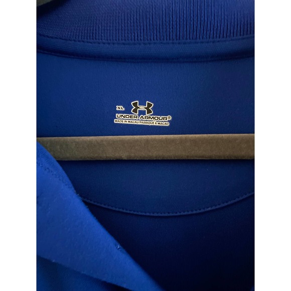 Albany Country Club Adult Men’s polo golf shirt XL blue long sleeve New York - Picture 4 of 10